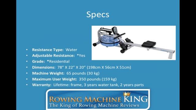 ProRower H2O RX-750 Home Series Rowing Machine Review смотреть онлайн