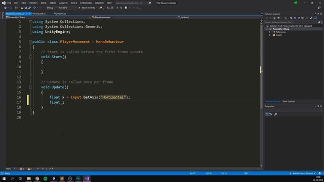 FIRST PERSON MOVEMENT in Unity - FPS Controller смотреть онлайн