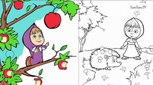 Masha And The Bear Coloring Pages For Kids ♥ Masha And The Bear Coloring Book ♥ Part 02