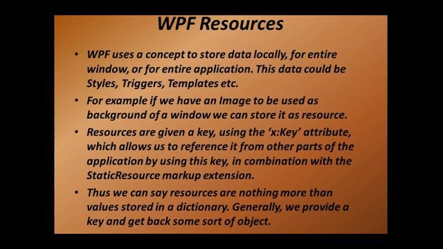 WPF Resources смотреть онлайн
