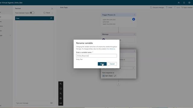 Microsoft Power Virtual Agent - Build a Simple Echo Bot смотреть онлайн