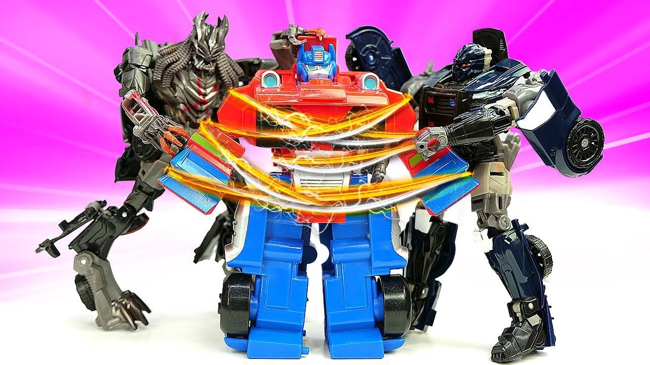 Роботы Трансформеры - Оптимус Прайм попал в Ловушку Десептиконов! – Видео игры битвы для мальчиков смотреть онлайн