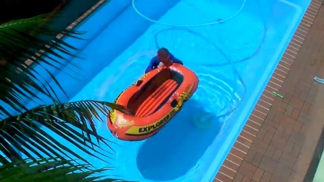 Inflatable Boat (Intex Explorer 200) & Bestway Dolphin Inflation At Chester's