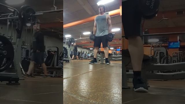 70 Lb Dumbbell Curls with 50 Lb Resistance Band смотреть онлайн