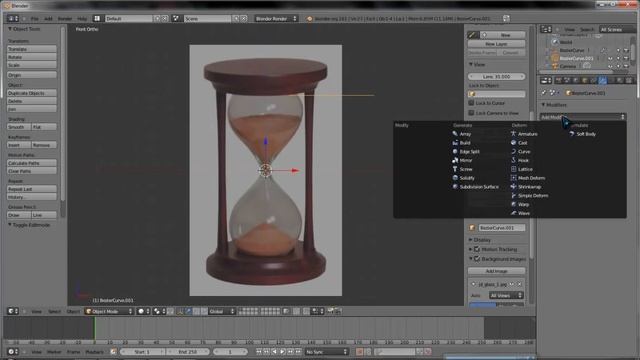 Урок по созданию песочных часов в Blender. 1 часть смотреть онлайн