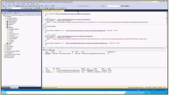 SQL Block Blob Backup and Archive смотреть онлайн