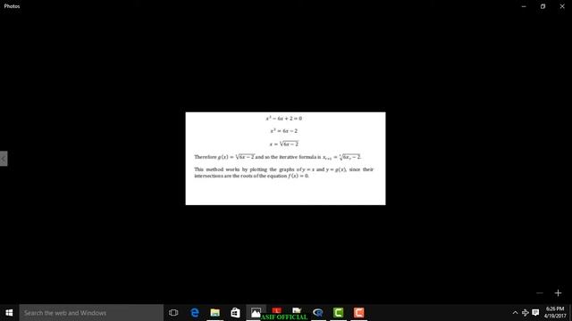 FIXED POINT ITERATION METHOD смотреть онлайн