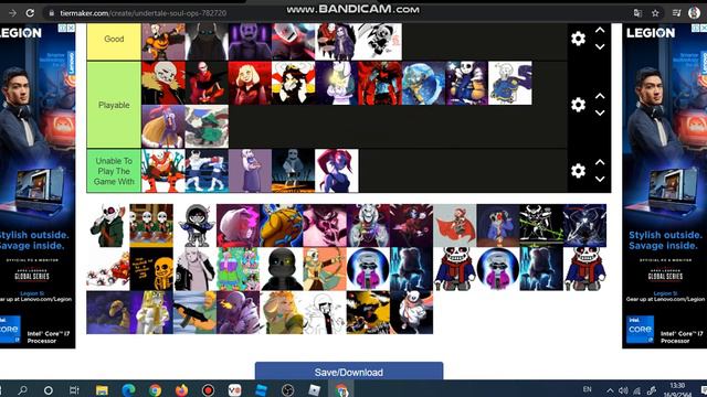 Undertale Soul OPS Tier List All Sans [ Tier List ] смотреть онлайн