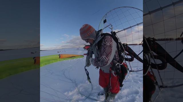 Правильный подцеп к параплану для обратного старта с парамотором. #flymotorman смотреть онлайн