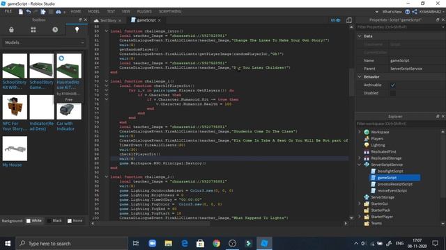 How to Make School Story Game With Boss Fight No Scripting!! смотреть онлайн