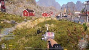 НОРВЕЖСКОЕ МОРЕ, ФАРМ НА БЕЛЬДЮГЕ С БЕРЕГА В РУССКОЙ РЫБАЛКЕ 4 РР4