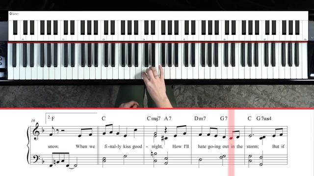 How To Play: Let It Snow (Christmas Piano Tutorial) смотреть онлайн