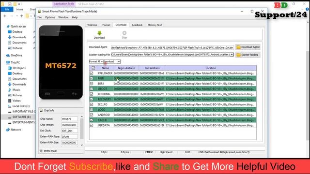 How to fix Brom error during flash in sp flash tool. смотреть онлайн