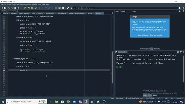 #python ile Algoritmik Trade #metatrader5 üstünden Emir Gönderimi # Ders 2 смотреть онлайн