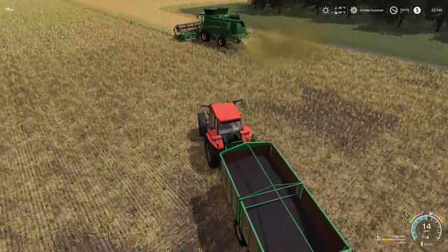 MODDED CANOLA HEADER! | Lone Oak 19 (FS19 Seasons) смотреть онлайн