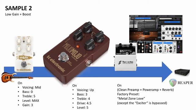 TC Electronic Mojo Mojo + Spark Booster + Two Notes CabM (Direct Recording / No Talking) смотреть онлайн