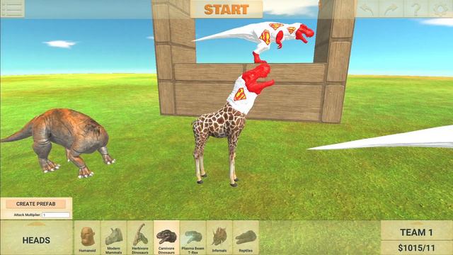 SUPERMAN Dinosaur Puzzle Battle 2 - Animal Revolt Battle Simulator смотреть онлайн