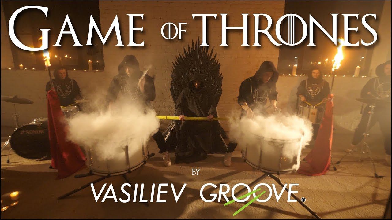 Game of Thrones Main Theme Cover (cymbal & drum version by Vasiliev Groove Moscow) смотреть онлайн