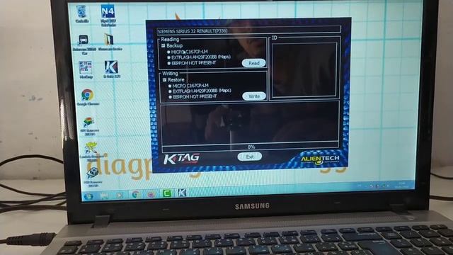Siemens Sirius 32 ecu Read and write using K-tag. immo off смотреть онлайн