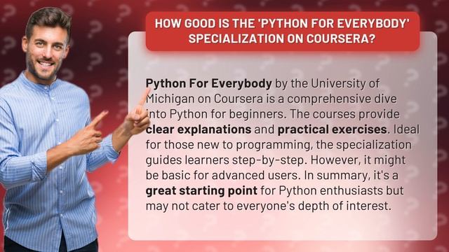 How Good Is the 'Python For Everybody' Specialization on Coursera? смотреть онлайн