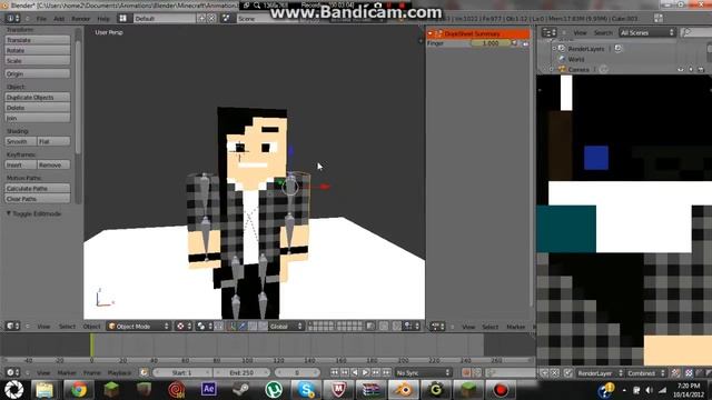 Blender tutorials - Changing the skin for the minecraft facial rig смотреть онлайн