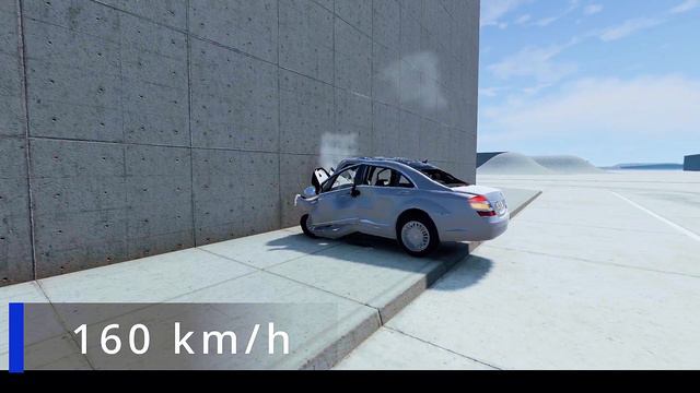 Mercedes-Maybach S600 v Wall 300 KM/H - BeamNG Drive - BulaBeamng смотреть онлайн