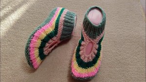Очень симпатичные тапочки  "Радужные"
