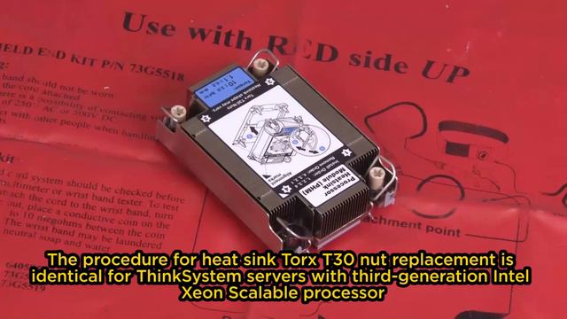 Lenovo ThinkSystem SR670 V2 installing a heat sink Torx T30 nut смотреть онлайн