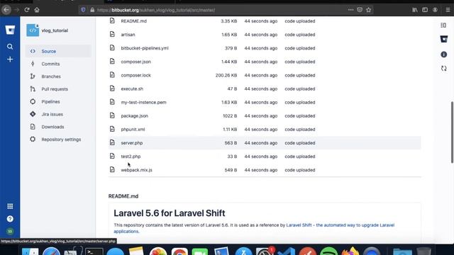 How to configure bitbucket pipeline for laravel CI/CD смотреть онлайн