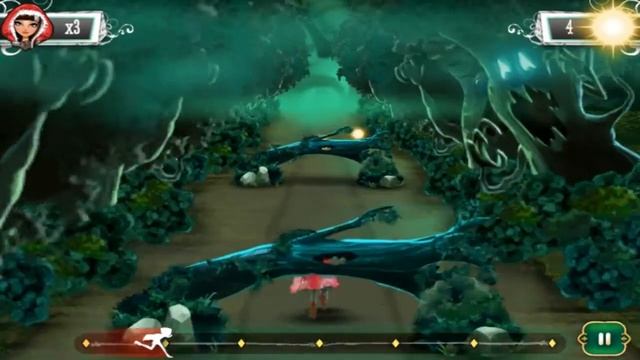Ever After High Cerise Hood run through the wood game walkthrough смотреть онлайн