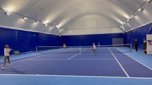 Большой теннис дети парный микст турнир Кувшинова Елена 8 лет успешные розыгрыши