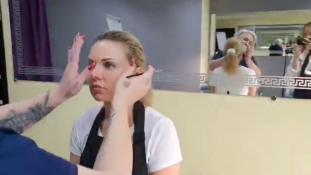 Белая паста для прорисовки эскиза в перманентном макияже! смотреть онлайн