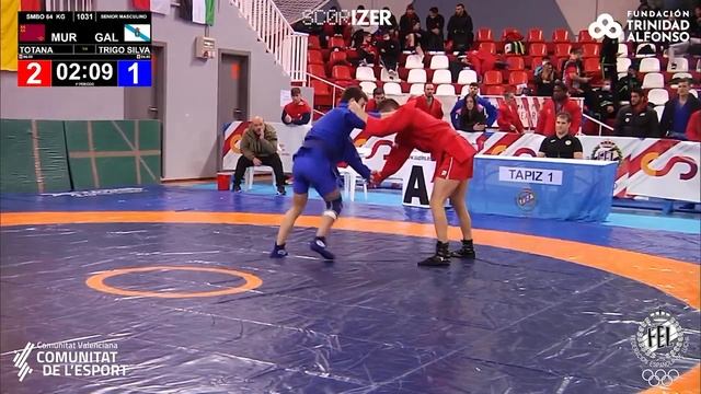 1/4 SAMBO 64Kg: TOTANA CAMPUZANO, LUIS (MUR) TRIGO SILVA, FRANCISCO JOSE (GAL) смотреть онлайн