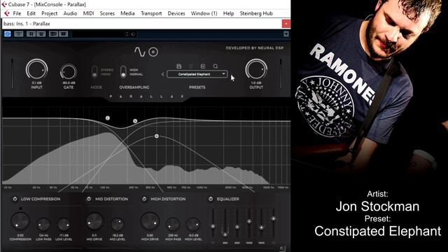 Neural DSP PARALLAX - THE BEST bass distortion VST plugin - all presets sound test смотреть онлайн