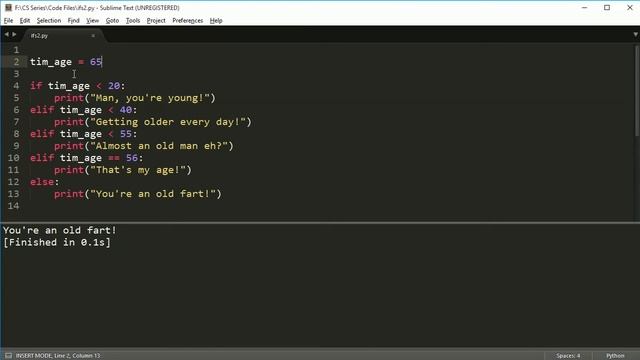 Python Programming Series (If statements and Exceptions 2): If-else смотреть онлайн