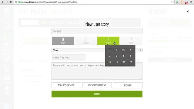 Taiga Tutorial 11 Taiga.io Understanding Assignment Of Points