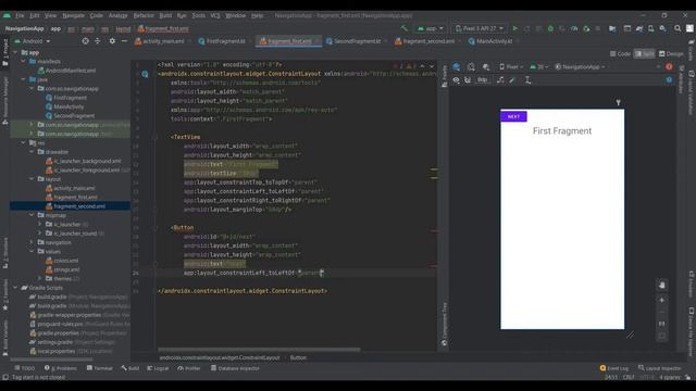 Navigation between Fragments in Android Studio | Kotlin | смотреть онлайн
