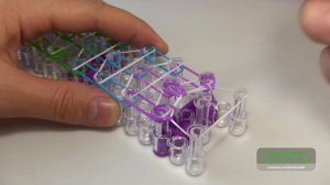 Браслет ТРОЙНАЯ ЦЕПОЧКА ◙◙◙ из резинок на станке ◙◙◙ Как плести из резинок Rainbow loom