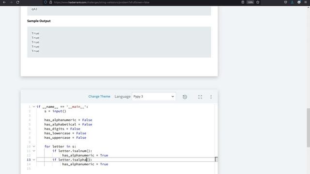 HackerRank Python Problem "String Validators" || Competitive Programing With Python @Codolearn смотреть онлайн