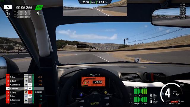 Assetto Corsa Competizione (SR604 League Race 3) Maserati GranTurismo MC GT4 @ Laguna Seca смотреть онлайн