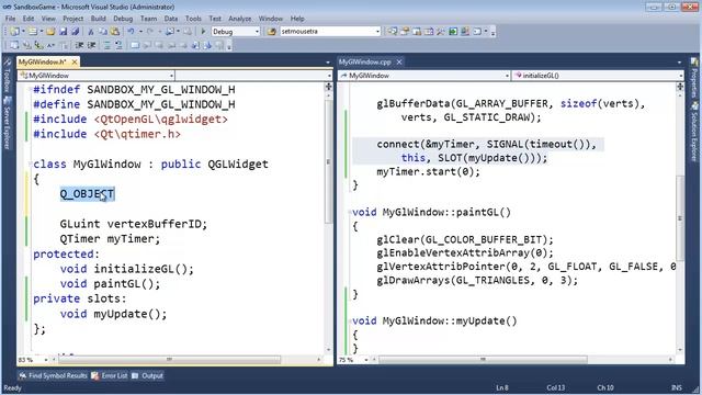 Making a Simple Game Loop with QTimer and MOCing the Header File смотреть онлайн