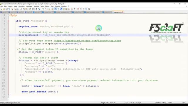 Stripe Payment Gateway Integration | Free Projects | Tamil | F5Craft - Web Development Company смотреть онлайн