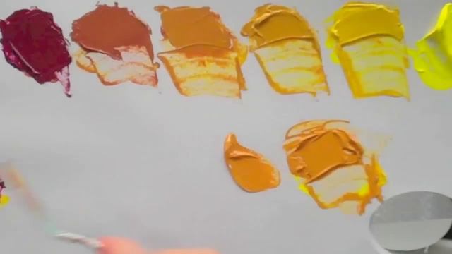 Complementary Colours - Yellow And Purple Acrylic Paint
