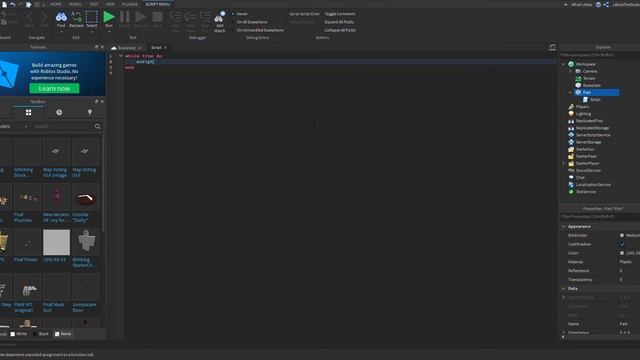 Roblox Studio Tutorial - Changing Brick Color randomly with script смотреть онлайн