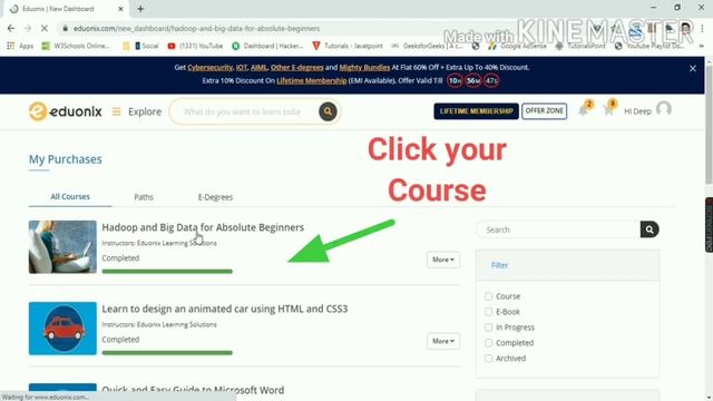 Free Online Courses with Certificates || Hadoop and Big Data for Beginners | online hdfs #DeepShukl смотреть онлайн