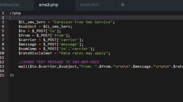 How To Send SMS Text Messages Online To A Mobile Phone With Php | TheCodeAcademy | By: Henry1502inc смотреть онлайн