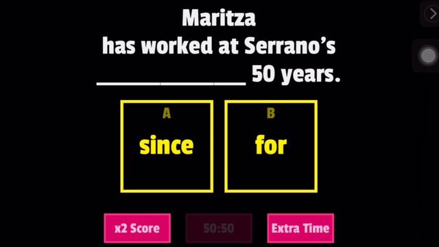 Present Perfect with since and for quiz Word Wall with GIFs смотреть онлайн