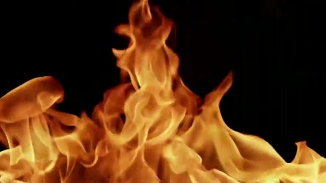 ОГОНЬ НА ЧЁРНОМ ФОНЕ! FIRE FLAME ON BLACK BACKGROUND смотреть онлайн