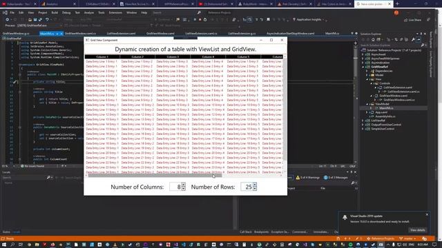 Dynamic Grid View in WPF with MVVM Pattern смотреть онлайн