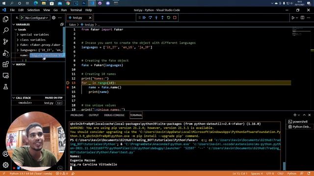 CREATE FAKE DATA IN PYTHON! - PYTHON TUTORIAL #19 смотреть онлайн